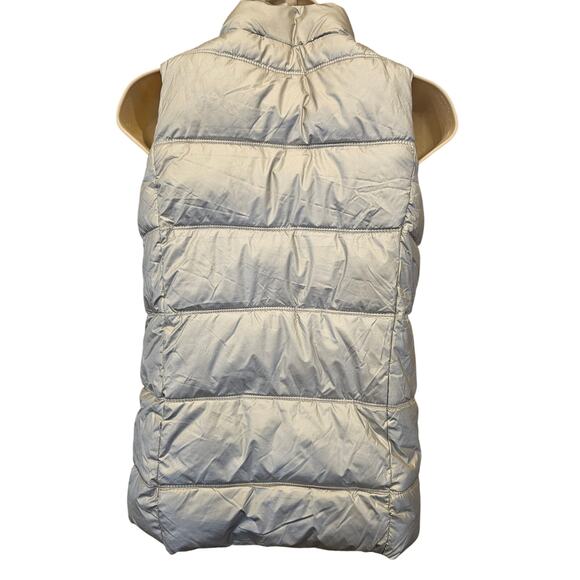 Metallic silver shiny girls XL (16) Puffer jacket vest holiday warm Christmas - Picture 2 of 10